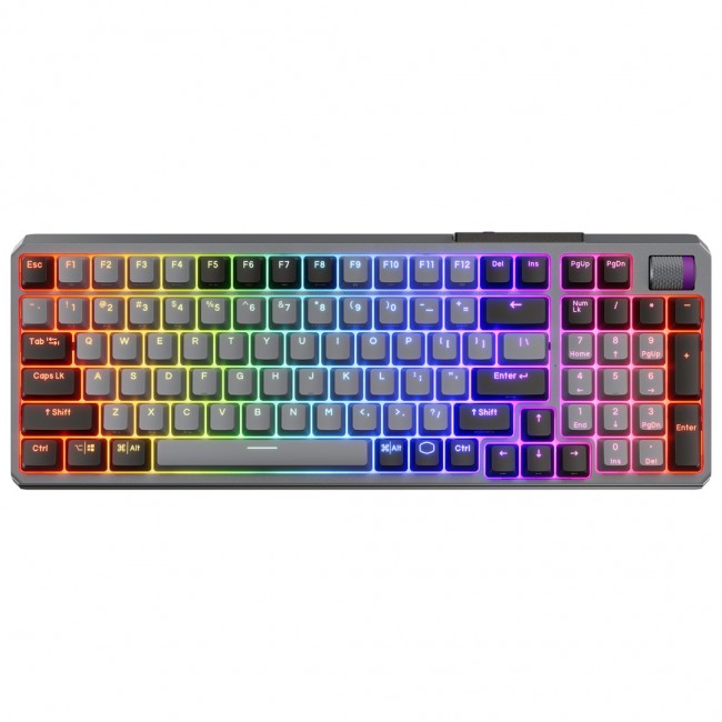 COOLER MASTER Gaming Keyboard MK770, Kailh Box V2, wired USB/wireless, CZ, starry gray COOLER MASTER Gaming Keyboard MK770, Kailh Box V2, wired USB/wireless, CZ, starry gray
