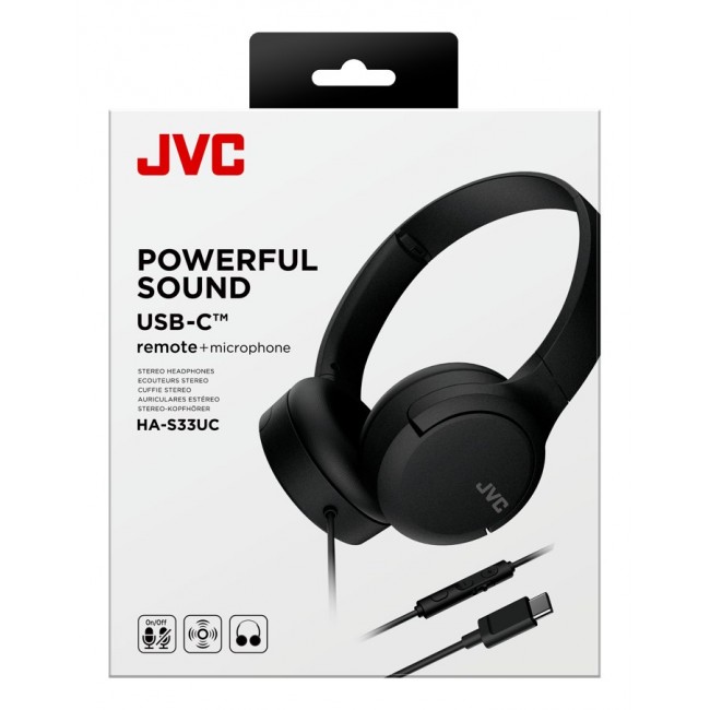 JVC HA-S33UCBU - headphones, black JVC HA-S33UCBU - headphones, black