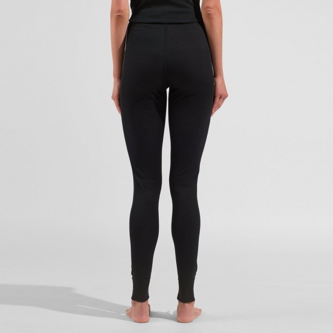 ODLO The Active Warm Base Layer Bottoms Black Polyester ODLO The Active Warm Base Layer Bottoms Black Polyester