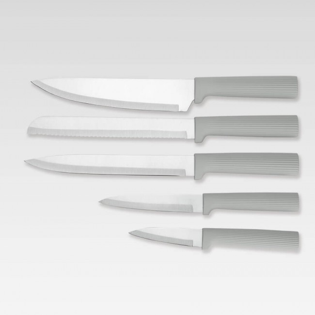 Maestro MR-1412-GREY Knife set with block + Cutting board set Gray