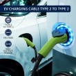 Qoltec 52474 electric vehicle charging cable Black Type 2 5 m