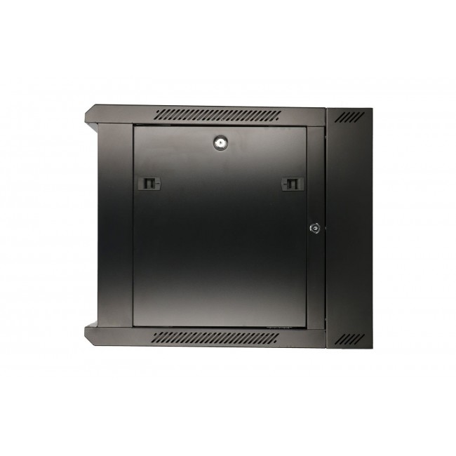 Extralink Rackmount cabinet 12U 600x600 AZH Black wall mounted, swing type