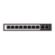 Extralink PoE Switch CERES 8x 100Mb/s PoE/PoE+, 2x RJ45 Uplink 100Mb/s, 96W