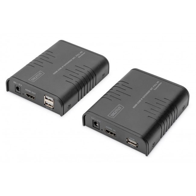 Digitus HDMI KVM IP Extender Set, Full HD Digitus HDMI KVM IP Extender Set, Full HD
