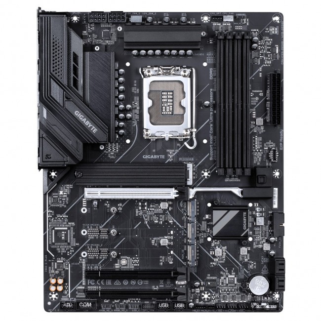 GIGABYTE Z890 D PLUS Motherboard - Supports Intel Core Ultra (Series 2) CPUs, 12+1+2 phases VRM, up to 9466MHz DDR5 (OC), 1xPCIe 5.0 M.2 + 3xPCIe 4.0 M.2, 2.5GbE LAN, USB 3.2 Gen 2