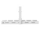 Maclean under-desk cable organizer, max. load 5kg, white, MC-105 W Maclean under-desk cable organizer, max. load 5kg, white, MC-105 W