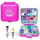 Polly Pocket Doll & Playset, Mattel 80th Heritage Compact, Doll House with Celebration Theme, 1 Pet and Furniture Polly Pocket Doll & Playset, Mattel 80th Heritage Compact, Doll House with Celebration Theme, 1 Pet and Furniture