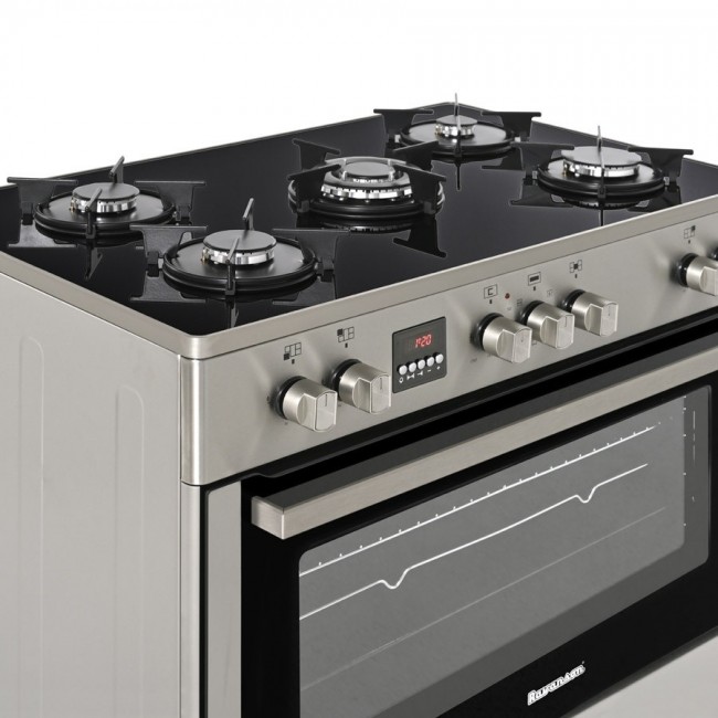 Gas-electric Cooker Ravanson KWGE-K90 Cheff Modern (silver)