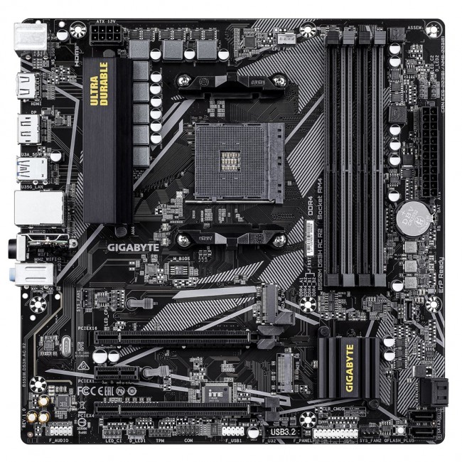 GIGABYTE B550M DS3H AC R2 Motherboard - AMD Ryzen 5000 CPUs, 5+3 Phases VRM, up to 4733MHz DDR4 (O.C.), 1xPCIe 4.0 + 1xPCIe 3.0 M.2, Wi-Fi 5, 1GbE LAN, USB 3.2 Gen 1 GIGABYTE B550M DS3H AC R2 Motherboard - AMD Ryzen 5000 CPUs, 5+3 Phases VRM, up to 4733MHz DDR4 (O.C.), 1xPCIe 4.0 + 1xPCIe 3.0 M.2, Wi-Fi 5, 1GbE LAN, USB 3.2 Gen 1