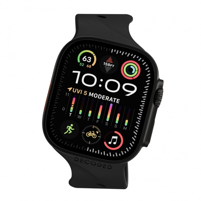Decoded Ares Splice Band Black Silicone