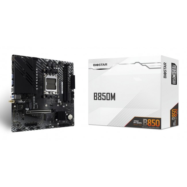 Biostar B850MT2-E DJ motherboard AMD B850 Socket AM5 micro ATX
