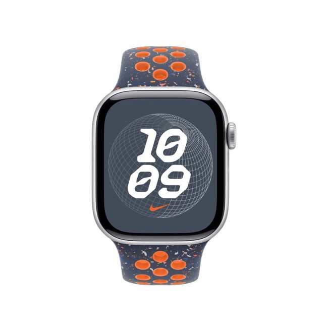 Apple MYJX3ZM/A smart wearable accessory Band Blue, Orange Fluoroelastomer