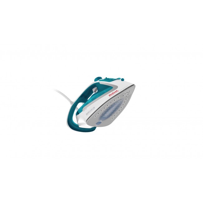 Tefal EasyGliss Plus FV5718 iron Dry & Steam iron Durilium soleplate 2400 W Turquoise, White Tefal EasyGliss Plus FV5718 iron Dry & Steam iron Durilium soleplate 2400 W Turquoise, White