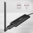 Axagon HUE-F7A 7x USB 3.2 Gen 1 ALU FLAT hub micro power IN 1m USB-A USB 3.2 Gen 1 (3.1 Gen 1) Type-A 5000 Mbit/s Black