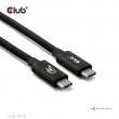 CLUB3D USB 80Gbps Certified 240W 8K240Hz Type-C 1.2m / 3.94ft Black Cable