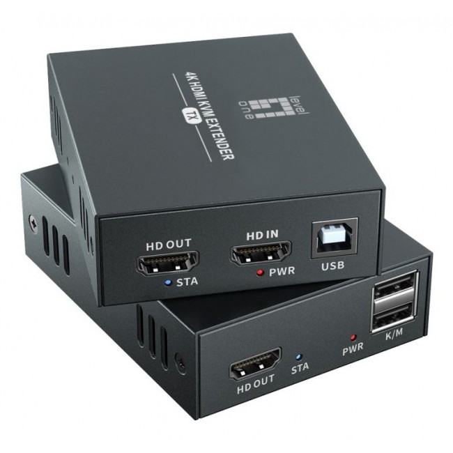 LevelOne HVE-8111 AV extender AV transmitter & receiver Black LevelOne HVE-8111 AV extender AV transmitter & receiver Black