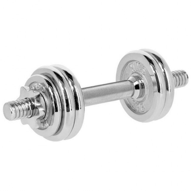 Chrome barbells in a case HMS STC15 (2 x 7.5 kg)