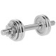 Chrome barbells in a case HMS STC15 (2 x 7.5 kg)