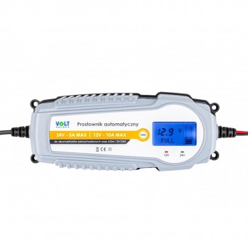 Prostownik automatyczny 12/24V 10A LCD (266)