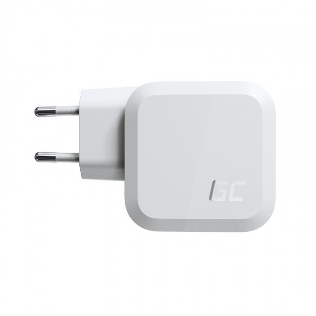 Green Cell CHARGC08W mobile device charger Headphones, Netbook, Smartphone, Tablet White AC Fast charging Indoor