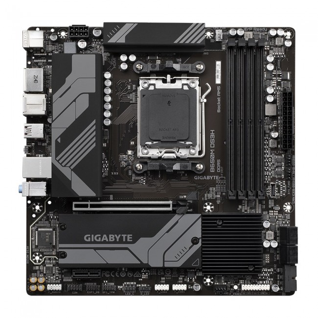 Gigabyte B650M DS3H Motherboard - Supports AMD Ryzen 8000 CPUs, 6+2+1 Phases Digital VRM, up to 8000MHz DDR5, 2xPCIe 4.0 M.2, 2.5GbE LAN , USB 3.2 Gen 2 Gigabyte B650M DS3H Motherboard - Supports AMD Ryzen 8000 CPUs, 6+2+1 Phases Digital VRM, up to 8000MHz DDR5, 2xPCIe 4.0 M.2, 2.5GbE LAN , USB 3.2 Gen 2