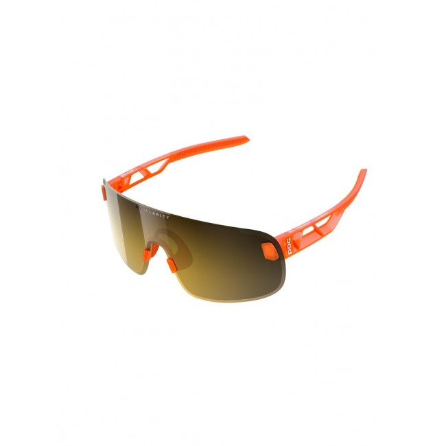 Cycling glasses POC Elicit - fluo orange/clarity road/gold Cycling glasses POC Elicit - fluo orange/clarity road/gold