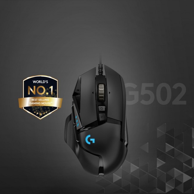 LOGITECH OPTICAL USB MOUSE G502 BLACK 910-005470 LOGITECH OPTICAL USB MOUSE G502 BLACK 910-005470
