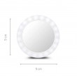 Ecomed 23603 makeup mirror Freestanding Round White