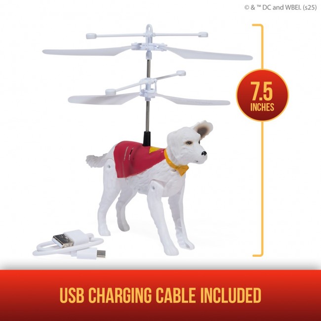 DC Comics, SUPERMAN Up in the Sky! Flying Krypto, RC Toys and Remote Control Toys for Kids, 7.5-Inch Hovering Superdog, For Ages 4 and Up DC Comics, SUPERMAN Up in the Sky! Flying Krypto, RC Toys and Remote Control Toys for Kids, 7.5-Inch Hovering Superdog, For Ages 4 and Up