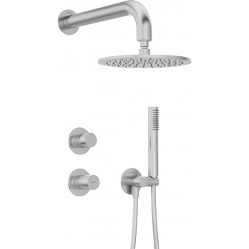 Concealed shower set with shower head
