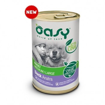 OASY One Protein Adult Medium/Large Duck - wet dog food - 400g