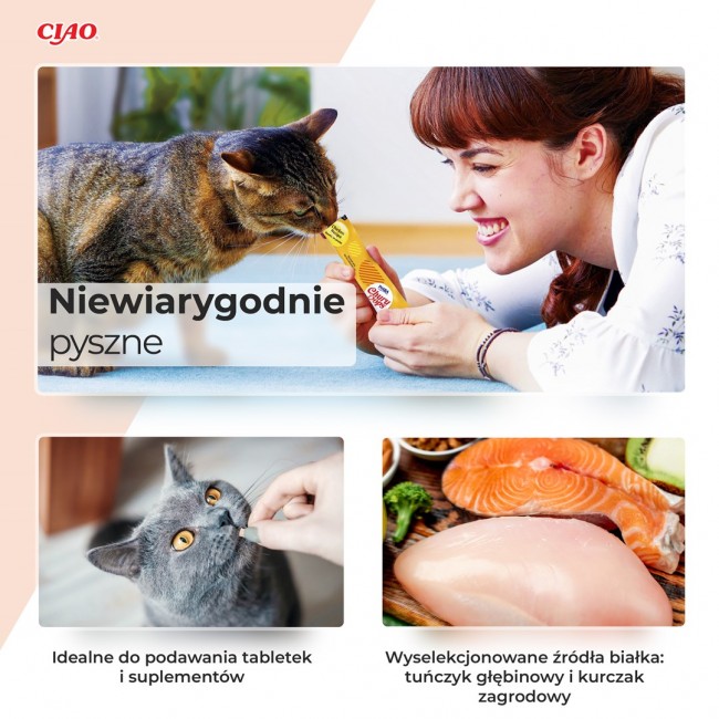 INABA Churu Pops Tuna - Cat treats - 4x15 g INABA Churu Pops Tuna - Cat treats - 4x15 g