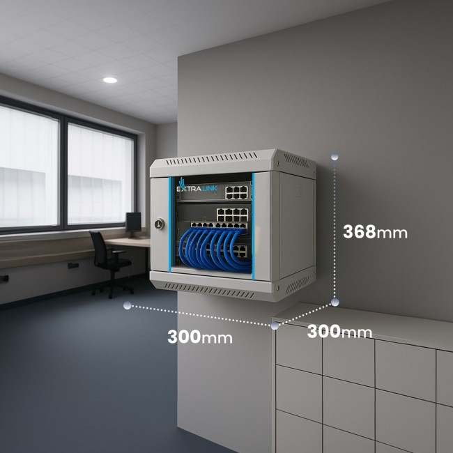 Extralink Rackmount cabinet 6U 10