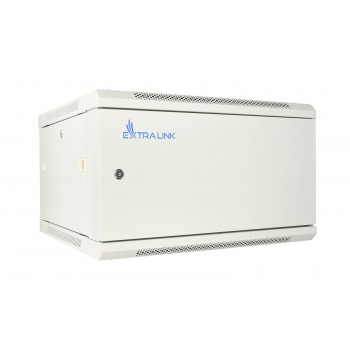 Extralink Rackmount cabinet 6U 600x450 ASP Gray wall mounted, metal door