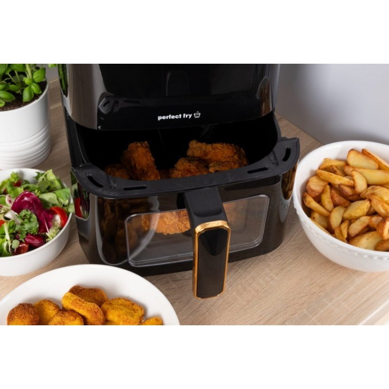 ELDOM FRITTA fat-free fryer capacity 5.0 l adjustable temp. clock 1500 W Single 5 L Stand-alone Hot air fryer Black