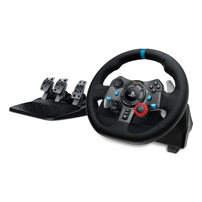 Logitech G 991-000539 Gaming Controller Aluminium, Black USB Steering wheel + pedals + headset PC, PlayStation 4, PlayStation 5, Playstation 3