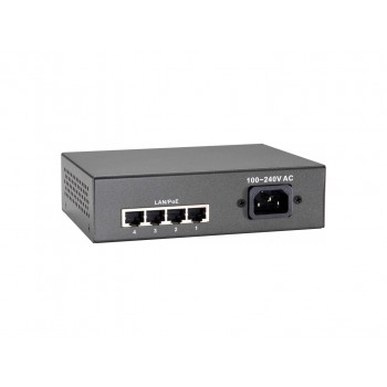 LevelOne 5-Port Fast Ethernet PoE Switch, 802.3at/af PoE, 4 PoE Outputs, 65W