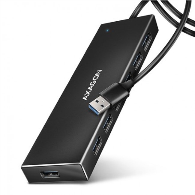 AXAGON HUE-F7A USB hub, 7x USB 3.2 Gen 1, external power supply - 1m