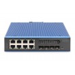 Digitus Industrial 8 + 4 10G uplink port L3 managed Gigabit Ethernet PoE switch