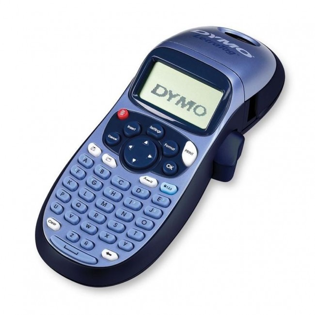 DYMO LetraTag LT-100H Handheld Label Maker | ABC Keyboard Label Printer with Easy-to-Use13 Character LCD Screen | for Home or Office | Blue