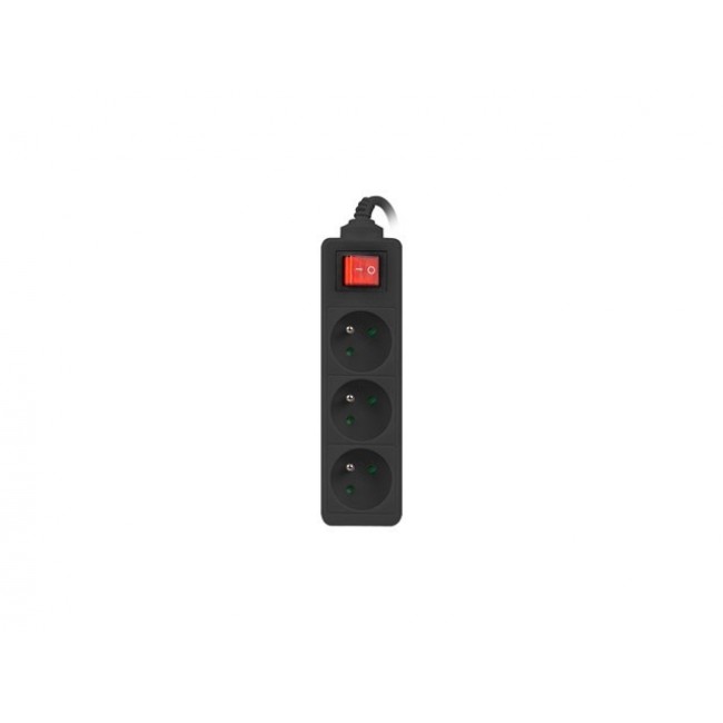 Lanberg PS1-03E-0300-BK power extension 3 m 3 AC outlet(s) Indoor/outdoor Black