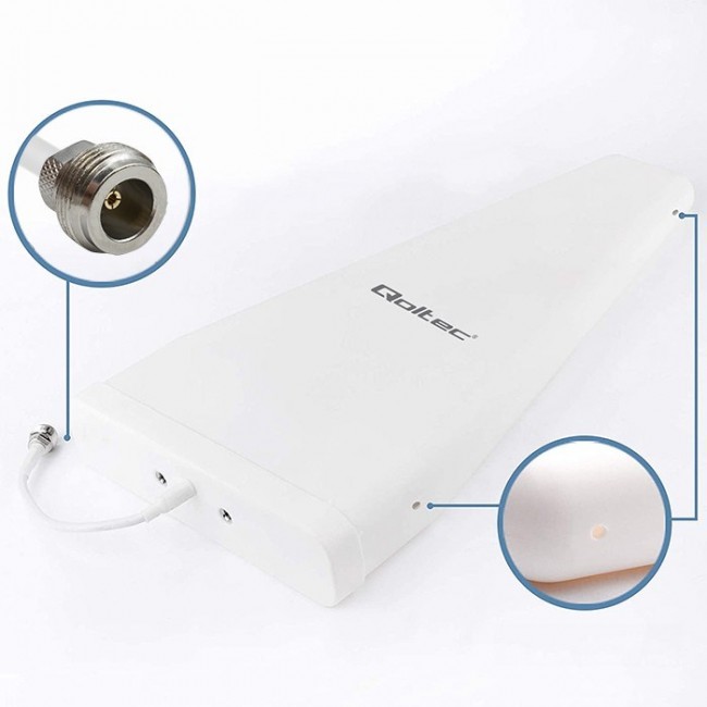 Qoltec 57043 4G LTE DUAL antenna | 14dBi | omnidirectional | outdoor Qoltec 57043 4G LTE DUAL antenna | 14dBi | omnidirectional | outdoor