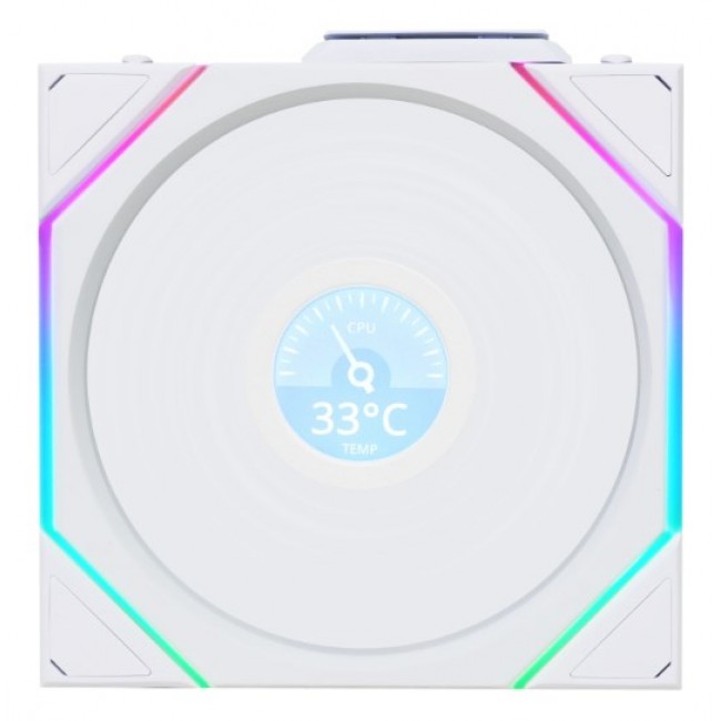 Lian Li Uni Fan TL120 LCD Reverse Blade Wireless Computer case 12 cm White 1 pc(s) Lian Li Uni Fan TL120 LCD Reverse Blade Wireless Computer case 12 cm White 1 pc(s)