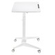 Maclean MC-453 W Mobile Laptop Desk with Pneumatic Height Adjustment, Laptop Table with Wheels, 80 x 52 cm, Max. 8 kg, Height Adjustable Max. 109 cm (White) Maclean MC-453 W Mobile Laptop Desk with Pneumatic Height Adjustment, Laptop Table with Wheels, 80 x 52 cm, Max. 8 kg, Height Adjustable Max. 109 cm (White)