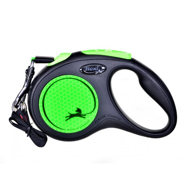 FLEXI New Neon M - retractable leash - 5 m