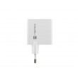 NATEC RIBERA GAN CHARGER 1x USB-A + 1x USB-C 65W WHITE