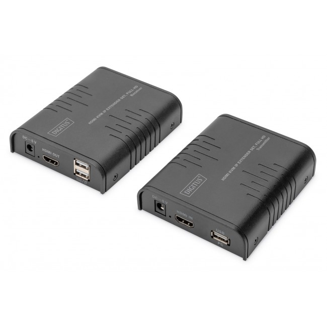 Digitus HDMI KVM IP Extender Set, Full HD Digitus HDMI KVM IP Extender Set, Full HD