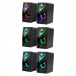 PC Speakers 2.0 DEFENDER J4 2.0 6W LED USB black