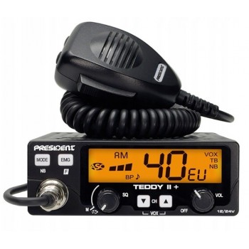 President Teddy II+ AM/FM CB radio Black