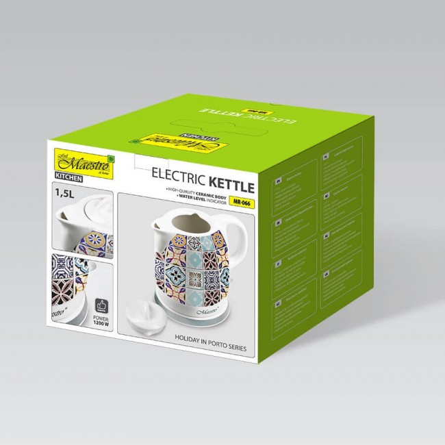 MAESTRO MR-066-PORTO Ceramic electric kettle MAESTRO MR-066-PORTO Ceramic electric kettle